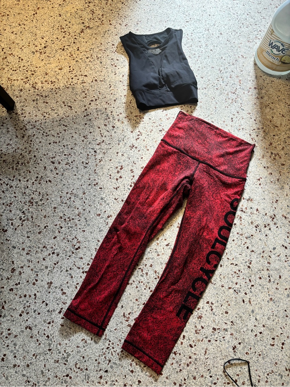 Lululemon soul cycle set top XS bottoms size 6